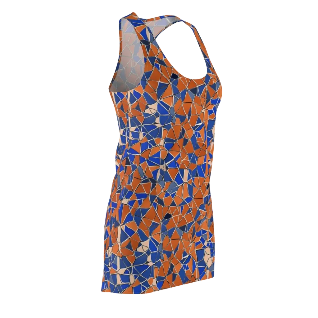 Cobalt Fissure on Racerback Dress — Front Side