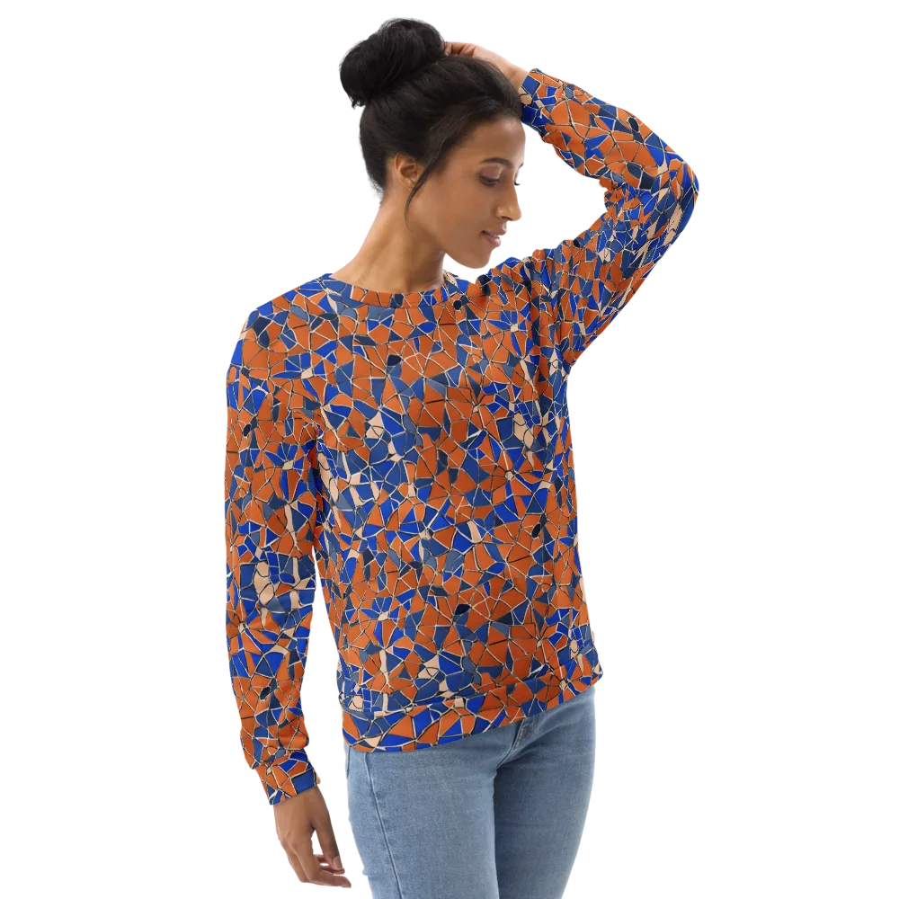 Cobalt Fissure on Sweatshirt — Right Front