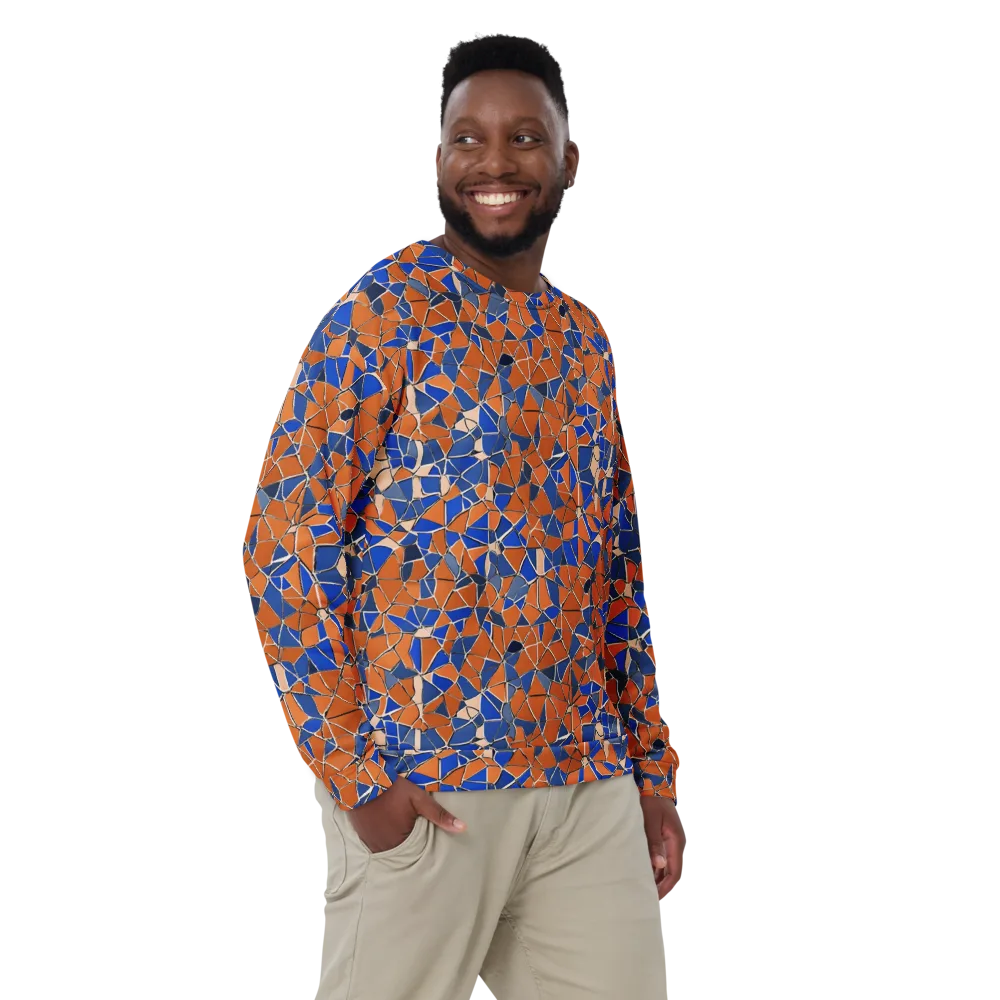 Cobalt Fissure on Sweatshirt — Front