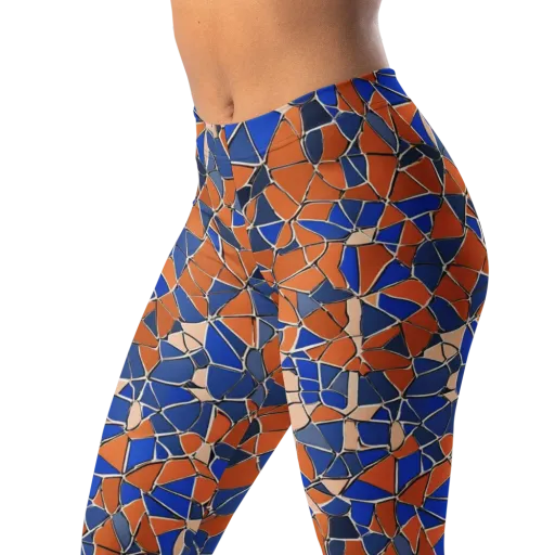 Cobalt Fissure on a Leggings