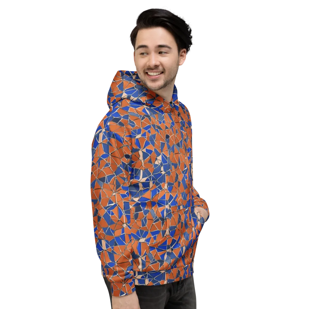Cobalt Fissure on Hoodie — Right