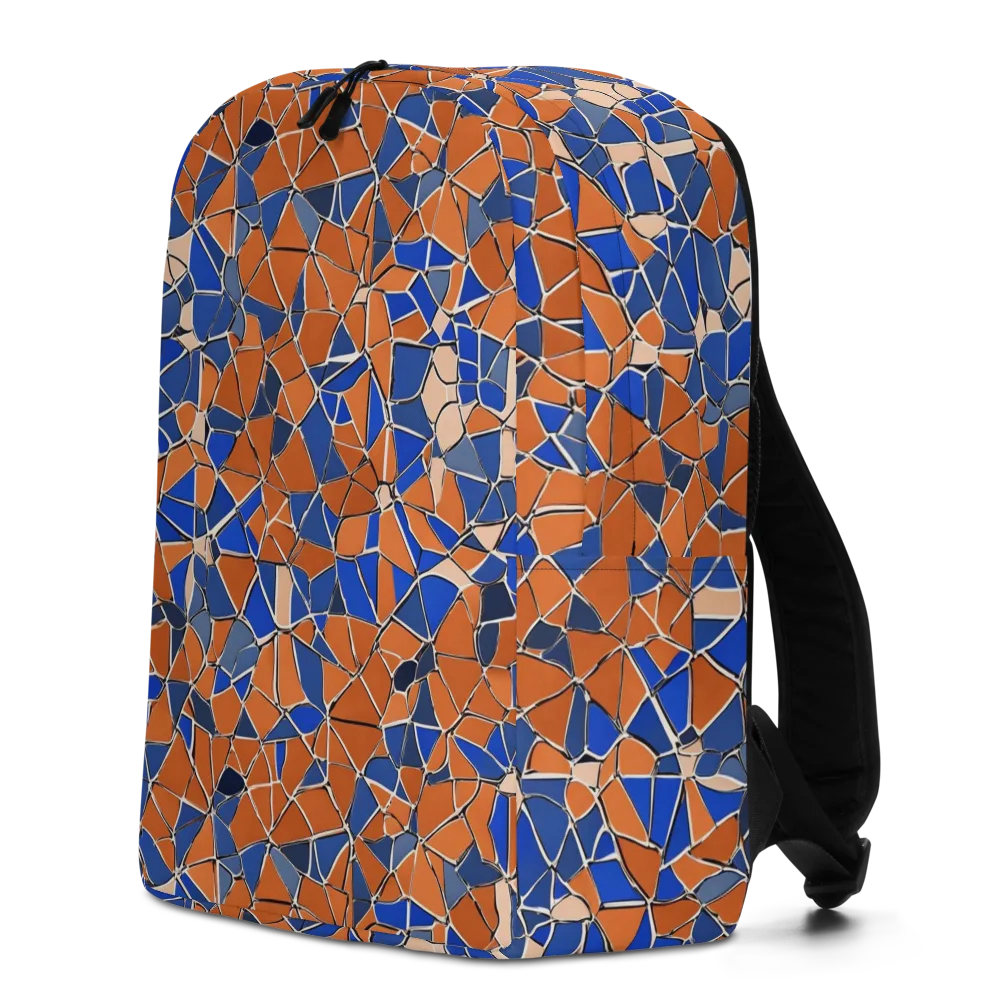 Cobalt Fissure on Minimalist Backpack — Left