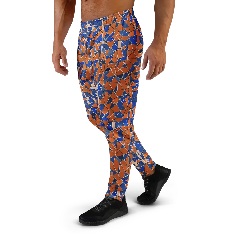 Cobalt Fissure on Men's Joggers — Left