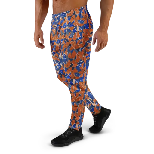 Cobalt Fissure on a Men's Joggers