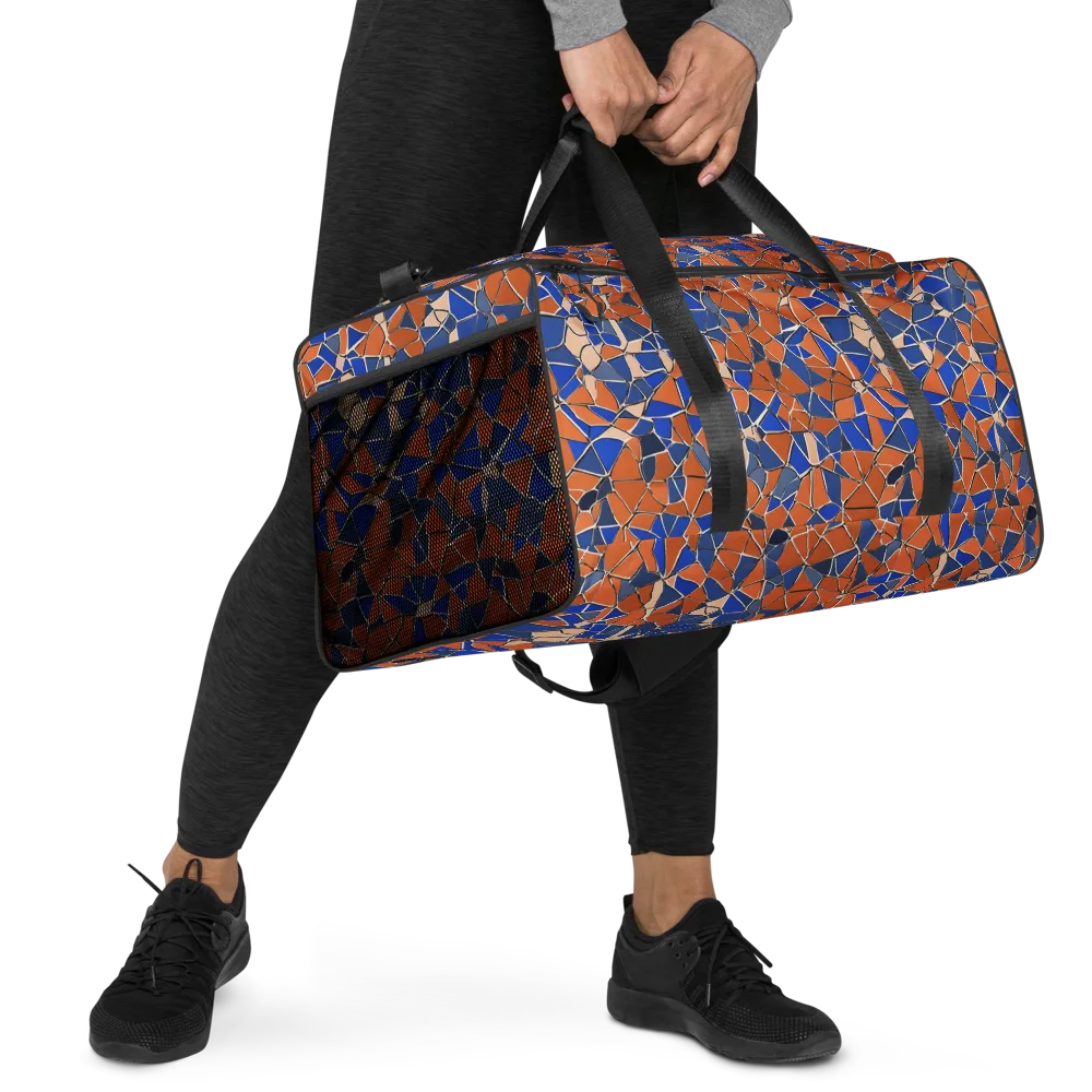 Cobalt Fissure on Duffle Bag — Right Front