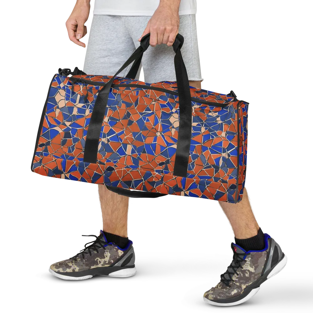 Cobalt Fissure on Duffle Bag — Front