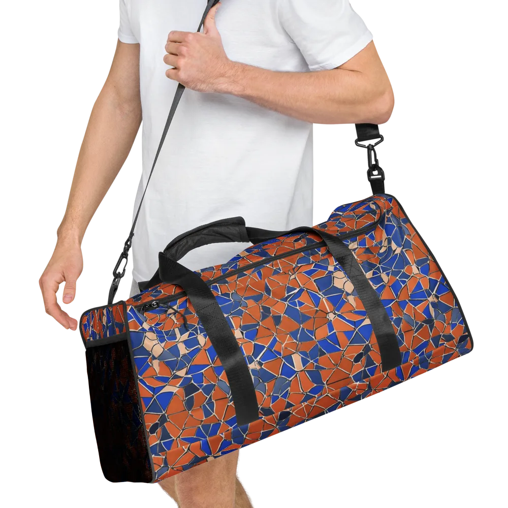 Cobalt Fissure on Duffle Bag — Right Front
