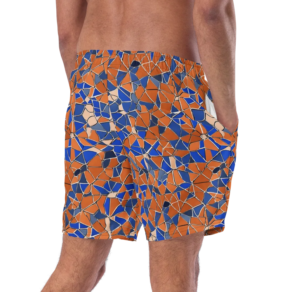 Cobalt Fissure on Swim Trunks — Right Back