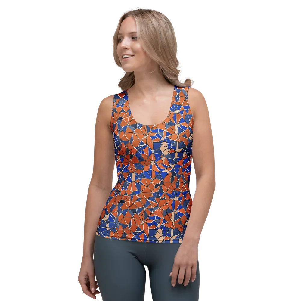 Cobalt Fissure on Women's Tank Top — Front