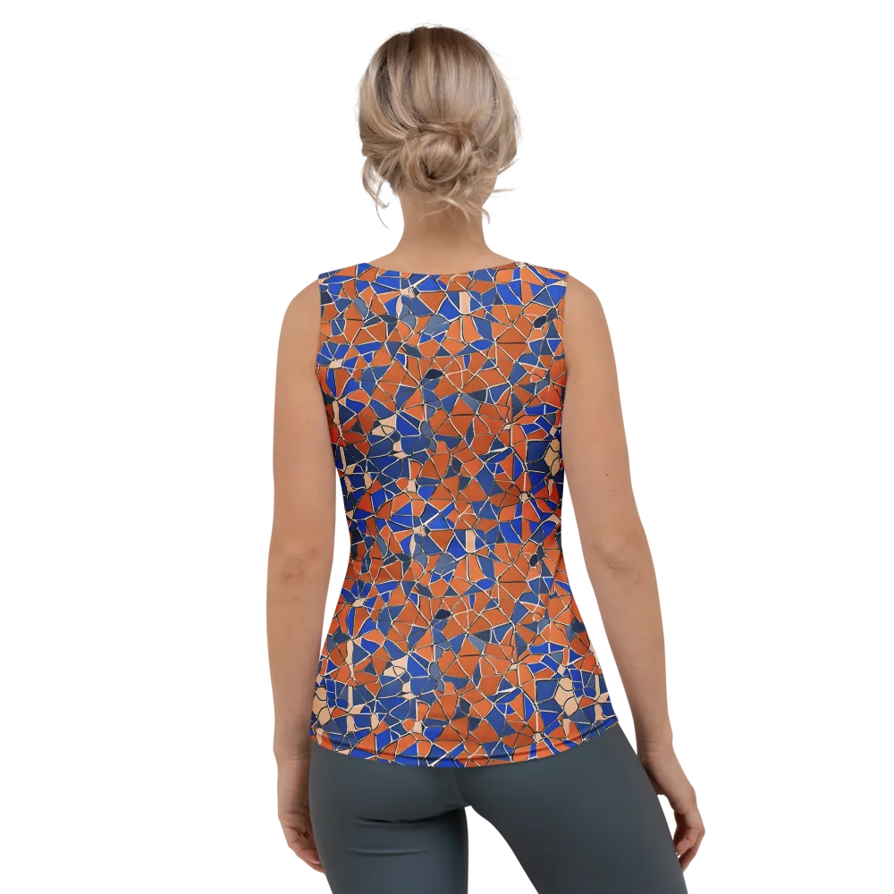 Cobalt Fissure on Women's Tank Top — Back