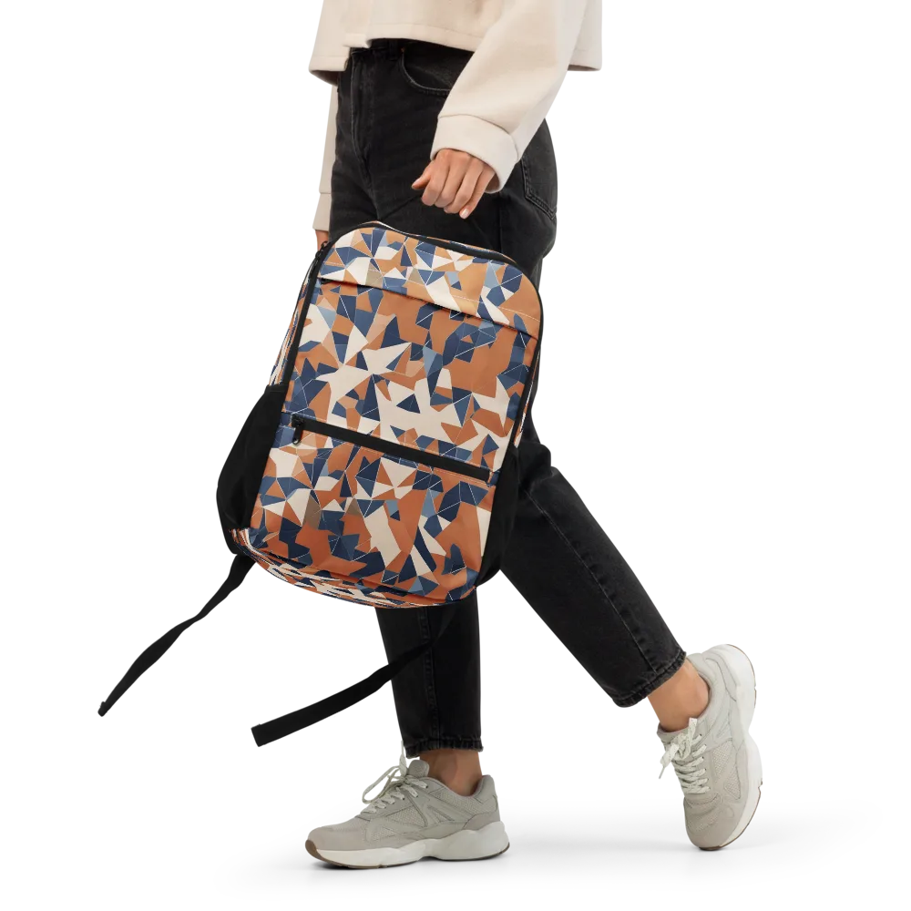 Ochre Parallax on Utility Backpack — Front