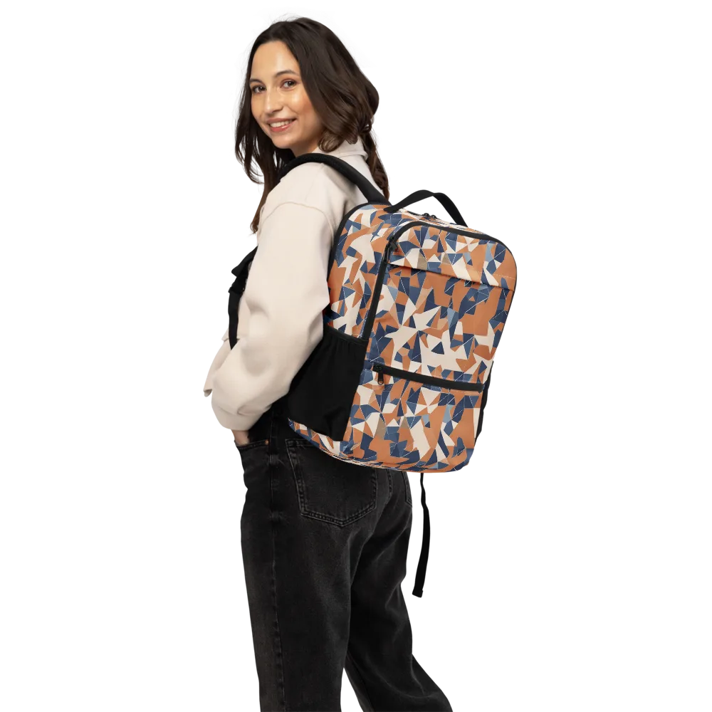 Ochre Parallax on Utility Backpack — Back