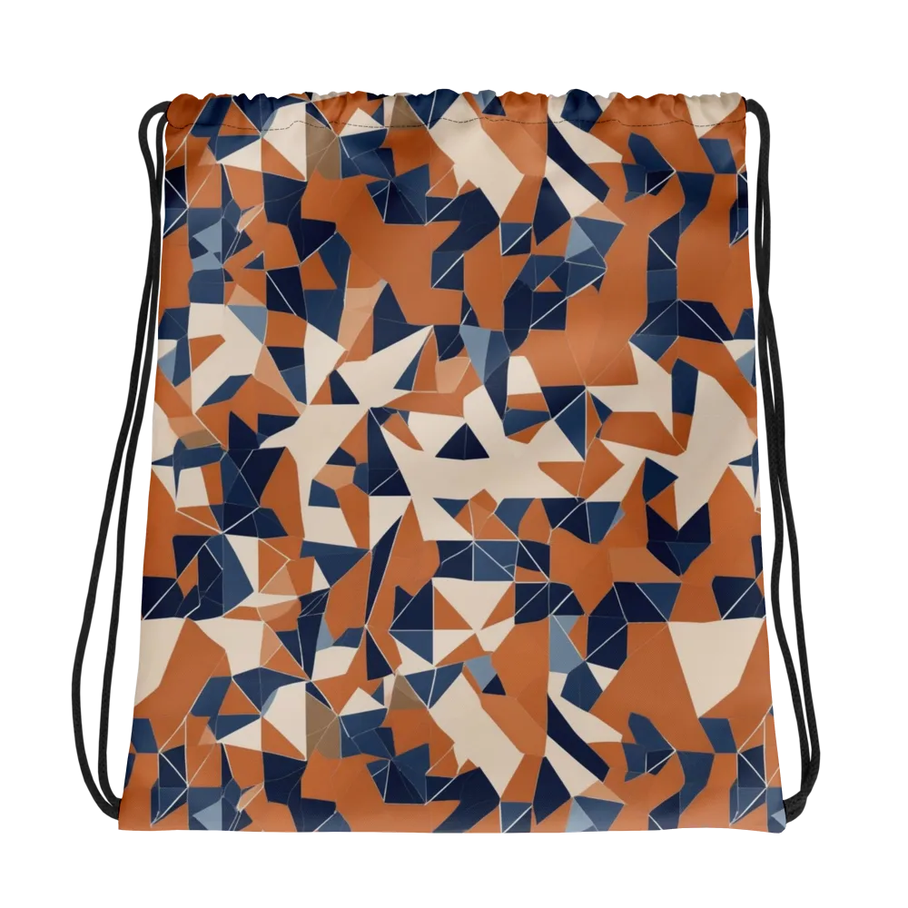 Ochre Parallax on Drawstring Bag — Photo