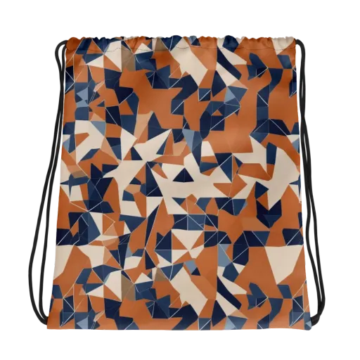 Ochre Parallax on a Drawstring Bag