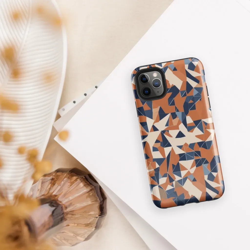 Ochre Parallax on Tough Case for iPhone® — Front