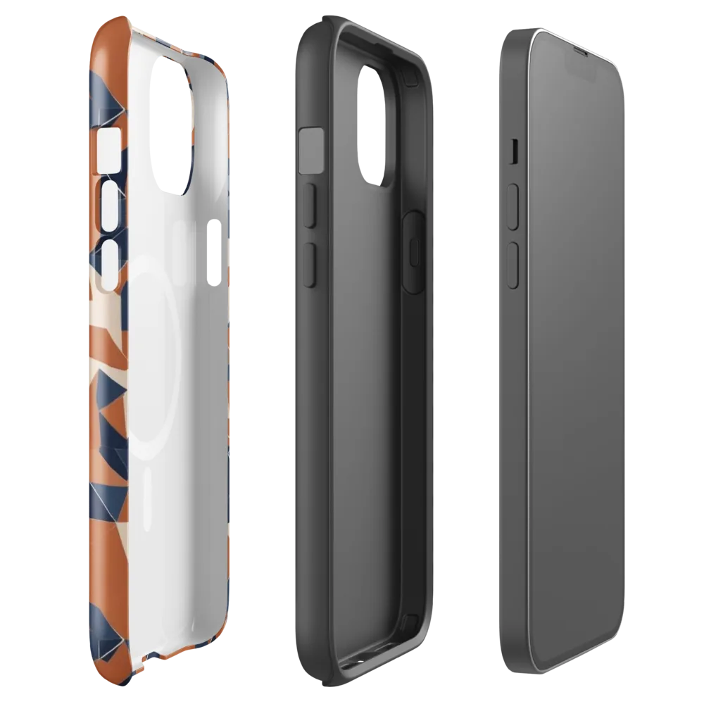 Ochre Parallax on MagSafe Tough Case for iPhone® — Front