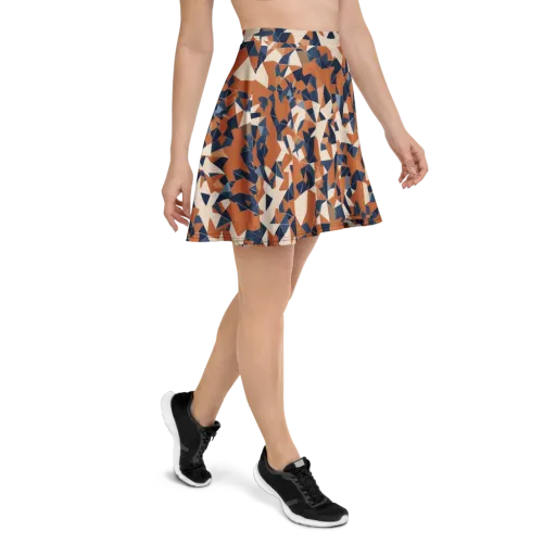 Ochre Parallax on a Skater Skirt