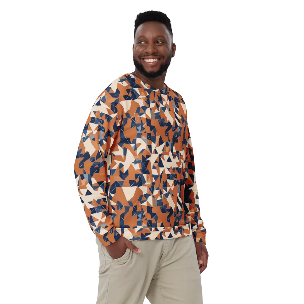 Ochre Parallax on Sweatshirt — Front