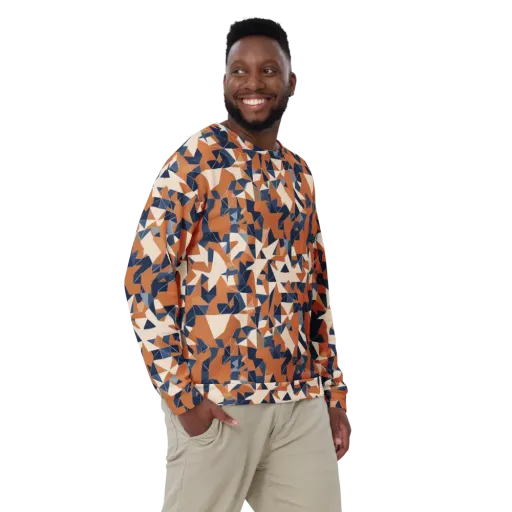 Ochre Parallax on a Sweatshirt
