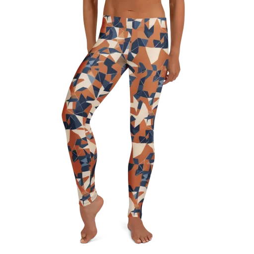 Ochre Parallax on a Leggings