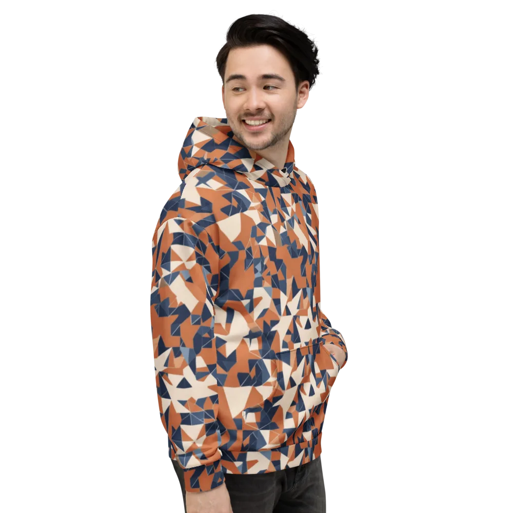 Ochre Parallax on Hoodie — Right