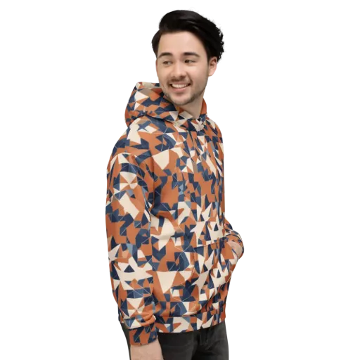 Ochre Parallax on a Hoodie