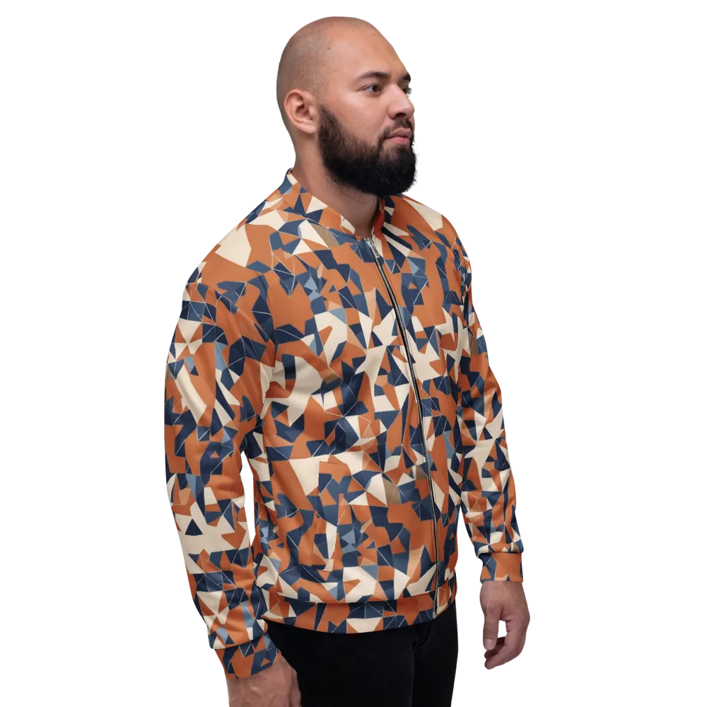 Ochre Parallax on Bomber Jacket — Right