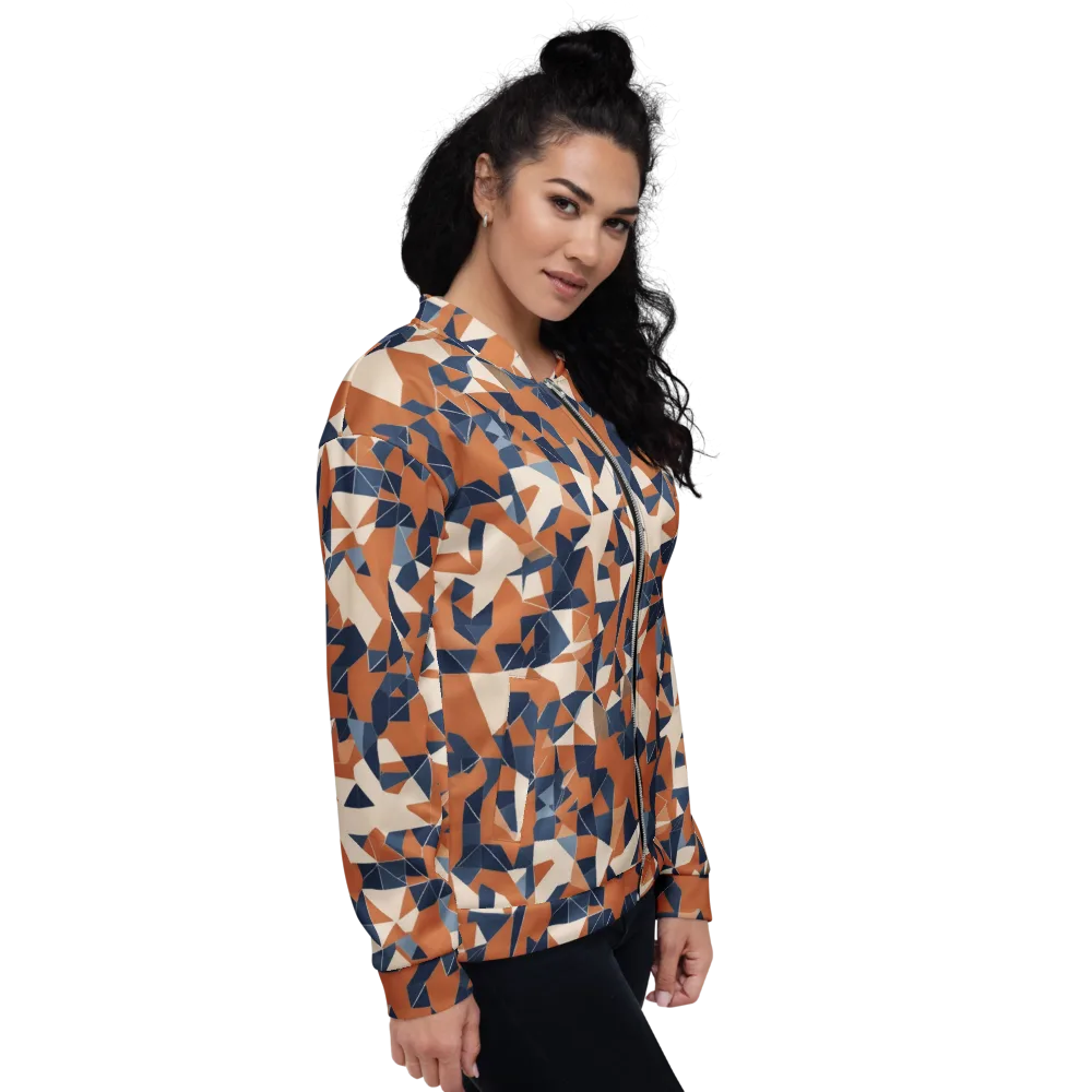 Ochre Parallax on Bomber Jacket — Right