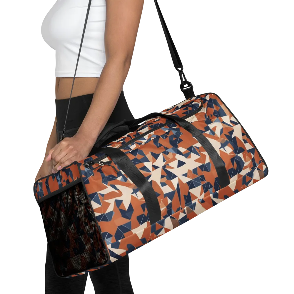 Ochre Parallax on Duffle Bag — Front
