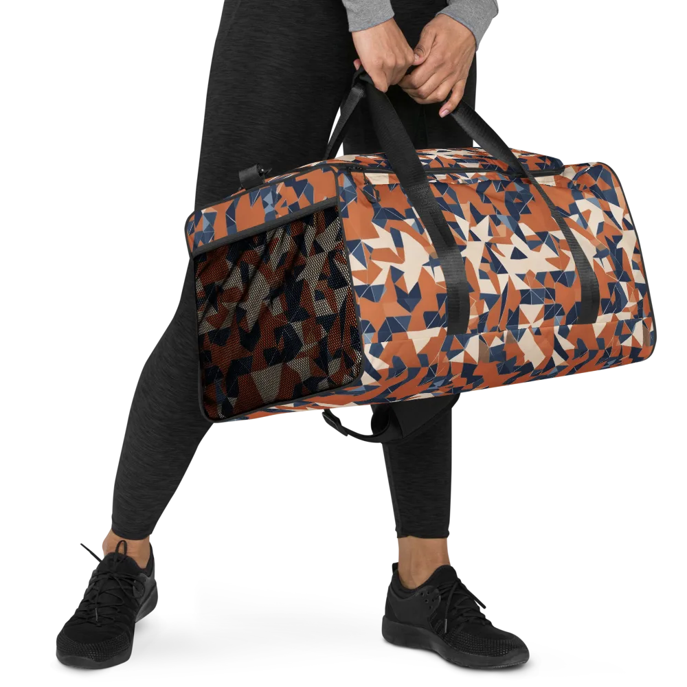 Ochre Parallax on Duffle Bag — Right Front