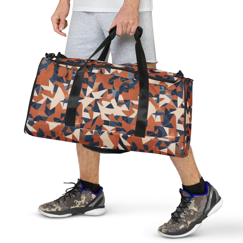 Ochre Parallax on Duffle Bag — Front