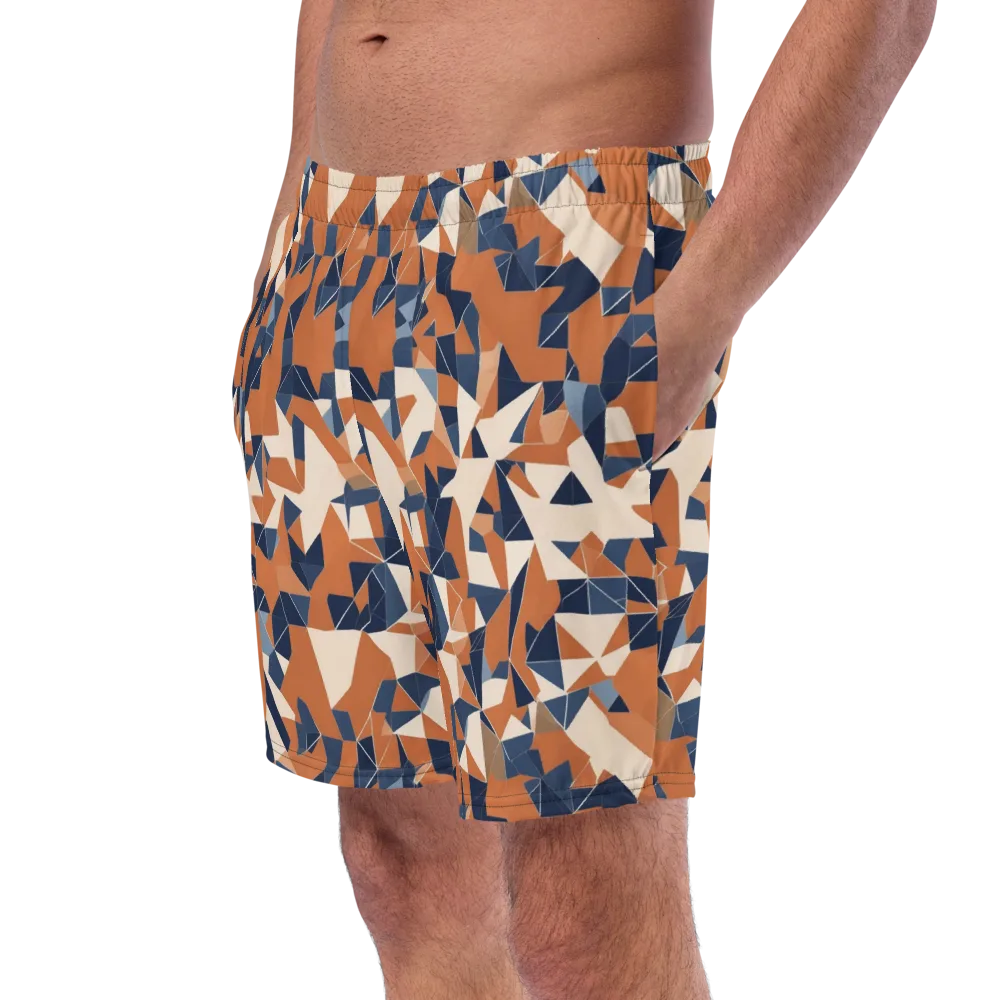 Ochre Parallax on Swim Trunks — Left Front