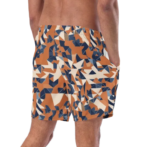 Ochre Parallax on a Swim Trunks