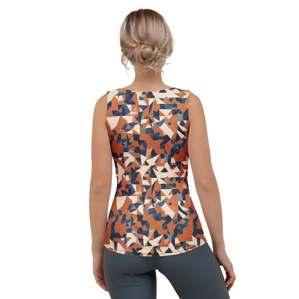 Ochre Parallax on Women's Tank Top — Back