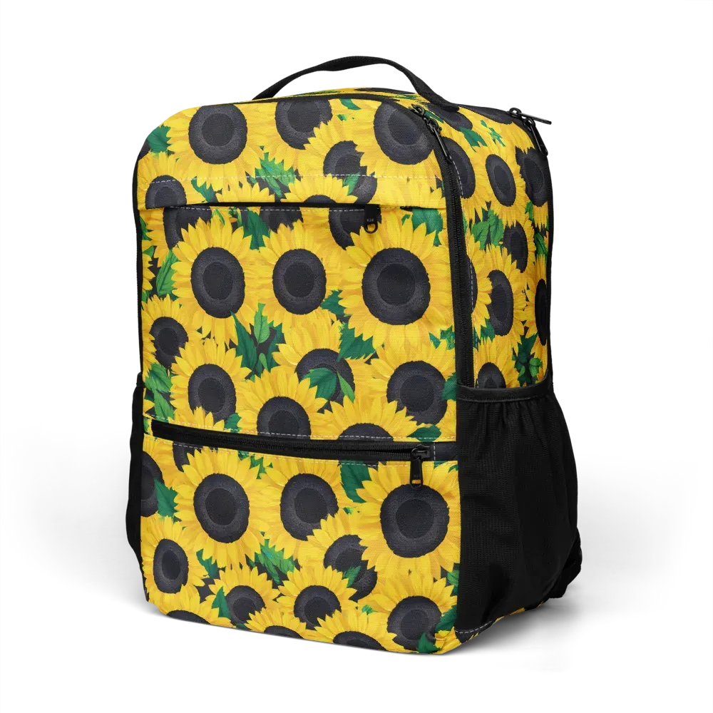 Sunlit Abundance on Utility Backpack — Left Front