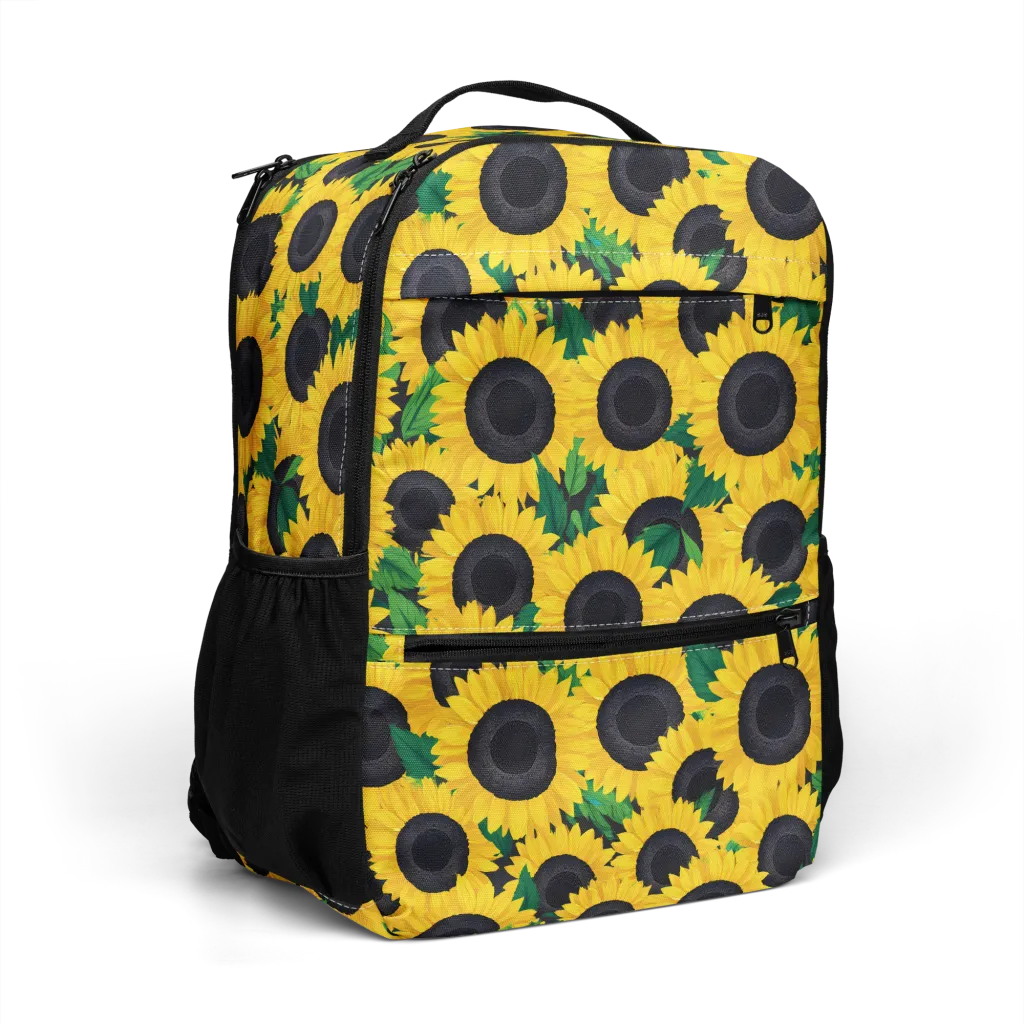 Sunlit Abundance on Utility Backpack — Right Front