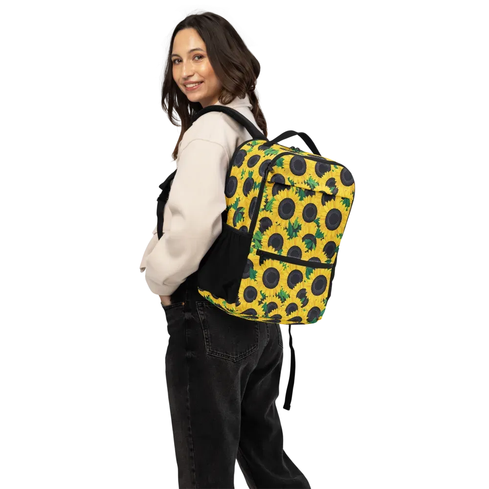 Sunlit Abundance on Utility Backpack — Back