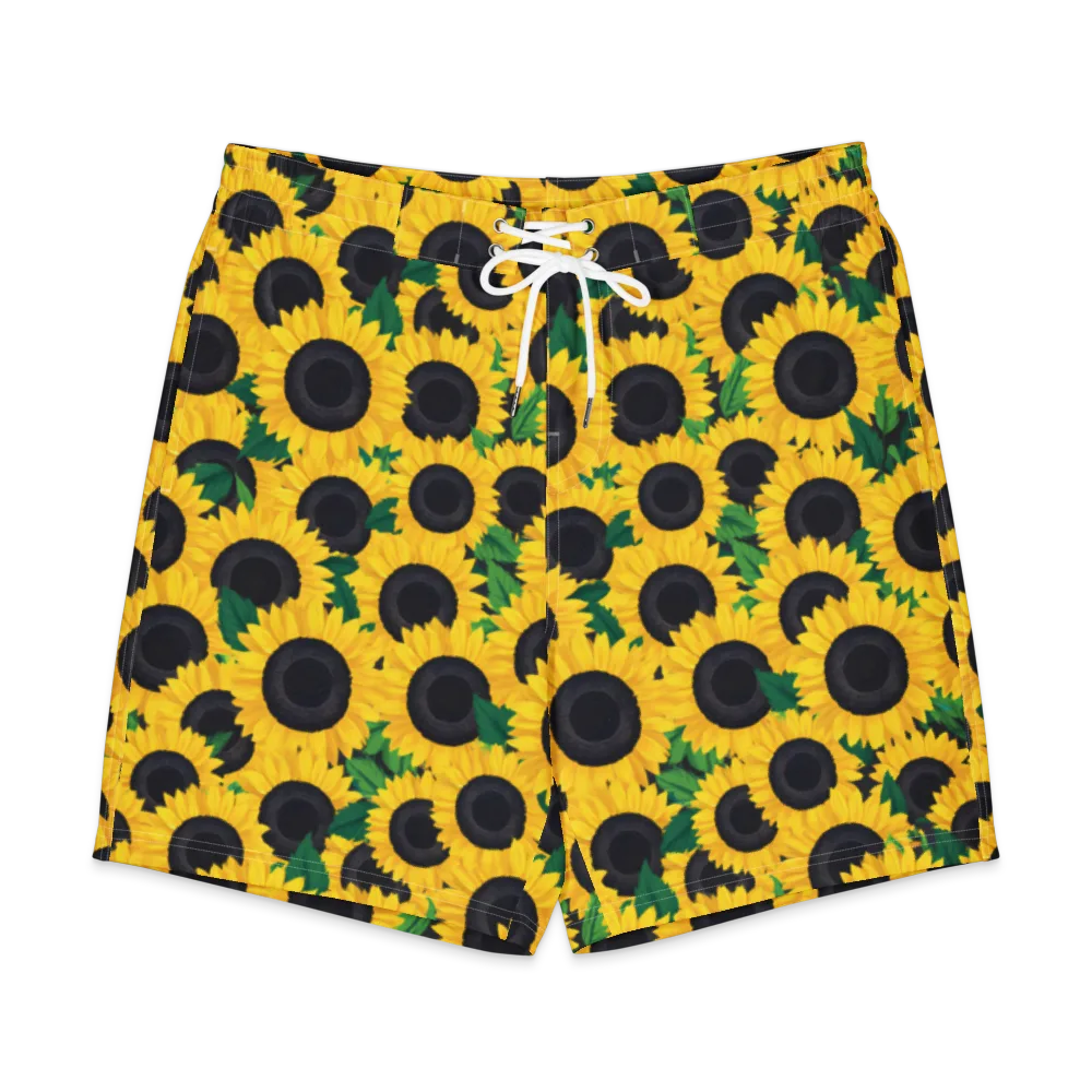 Sunlit Abundance on Men's Board Shorts — Front