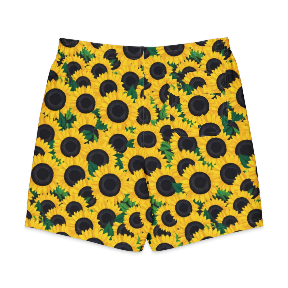 Sunlit Abundance on Men's Board Shorts — Back