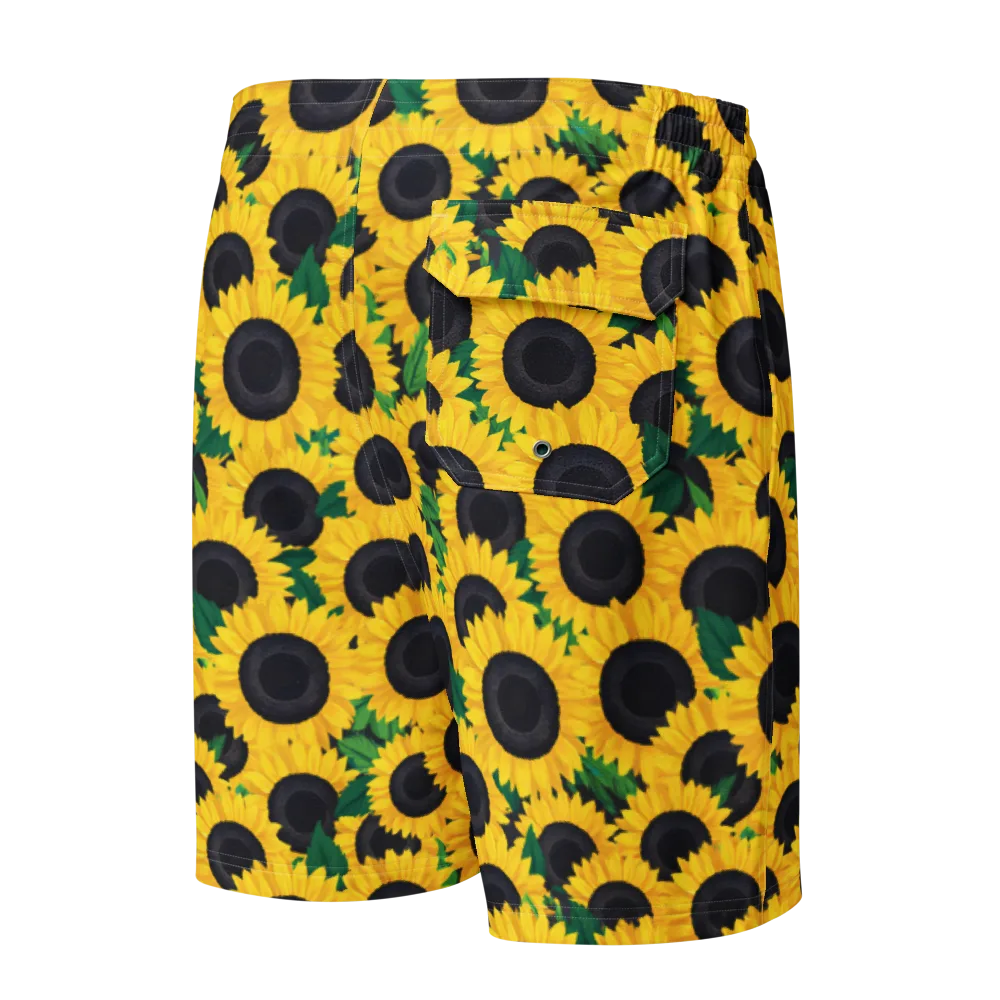 Sunlit Abundance on Men's Board Shorts — Back