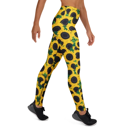 Sunlit Abundance on a Yoga Leggings