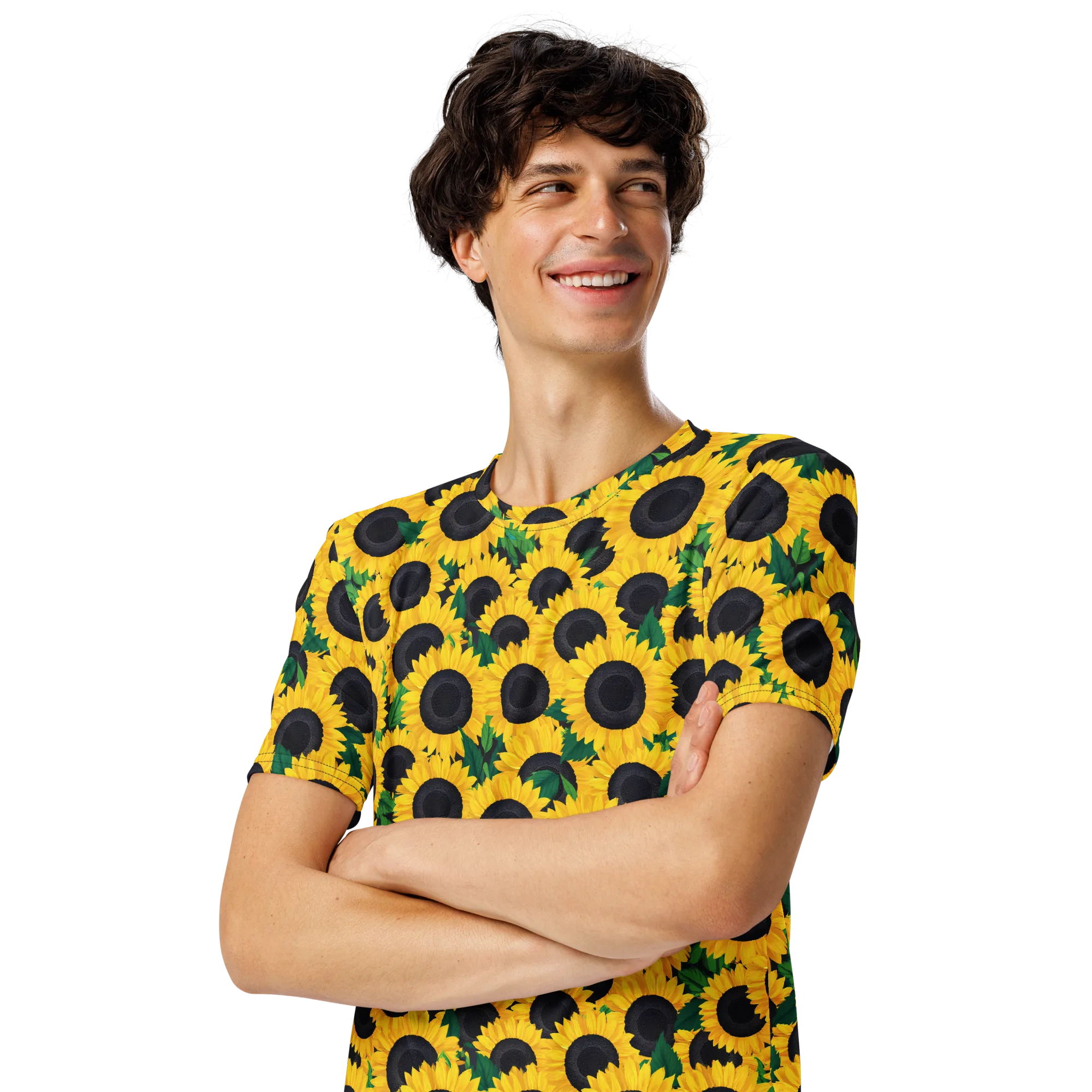 Sunlit Abundance on Men's Crew Neck T-Shirt — Left Front