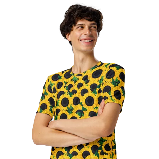 Sunlit Abundance on a Men's Crew Neck T-Shirt