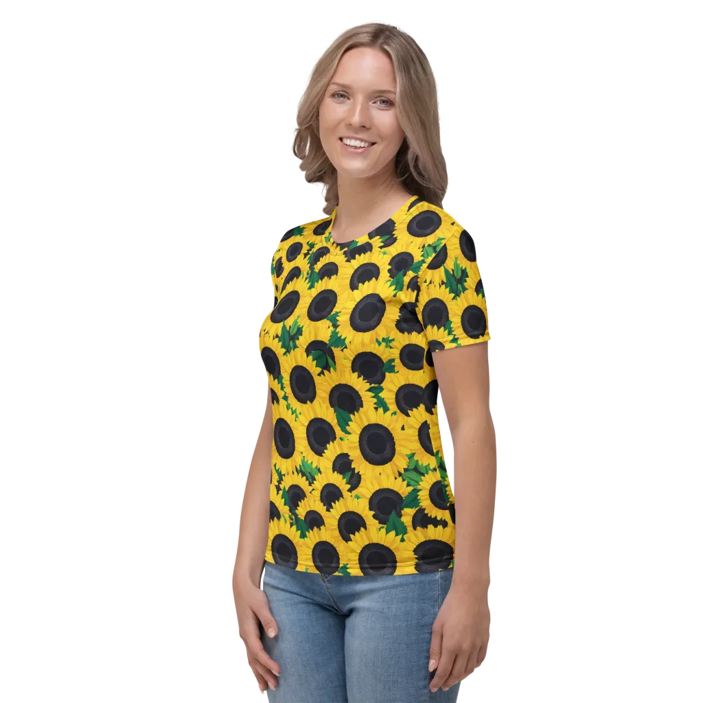 Sunlit Abundance on Women's Crew Neck T-Shirt — Left