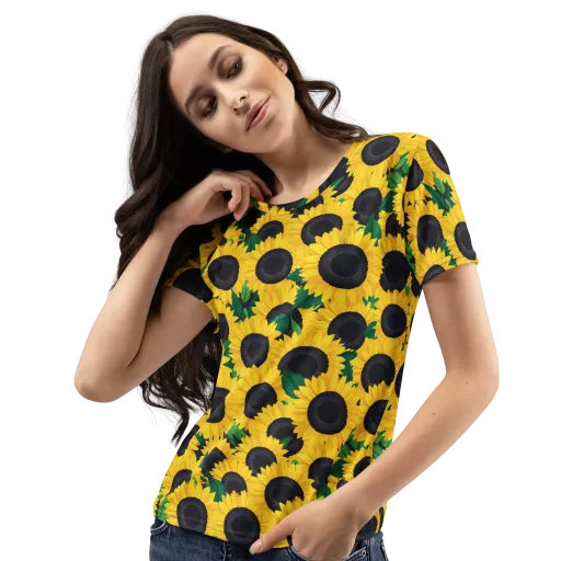 Sunlit Abundance on a Women's Crew Neck T-Shirt