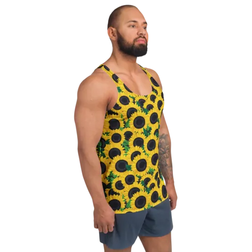 Sunlit Abundance on a Men's Tank Top