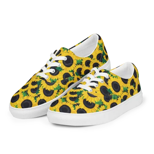 Sunlit Abundance on a Men's Lace-Up Canvas Shoes