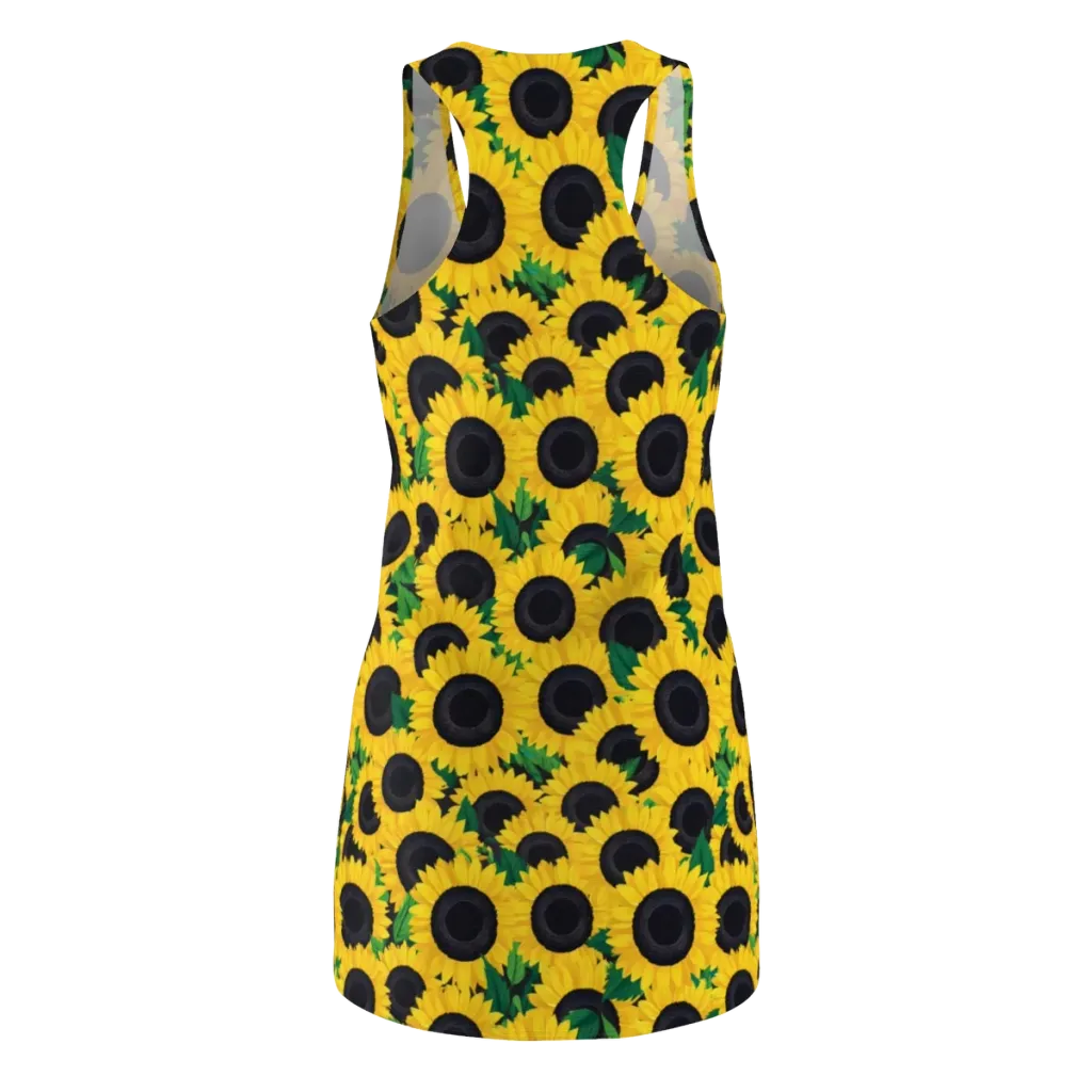 Sunlit Abundance on Racerback Dress — Back