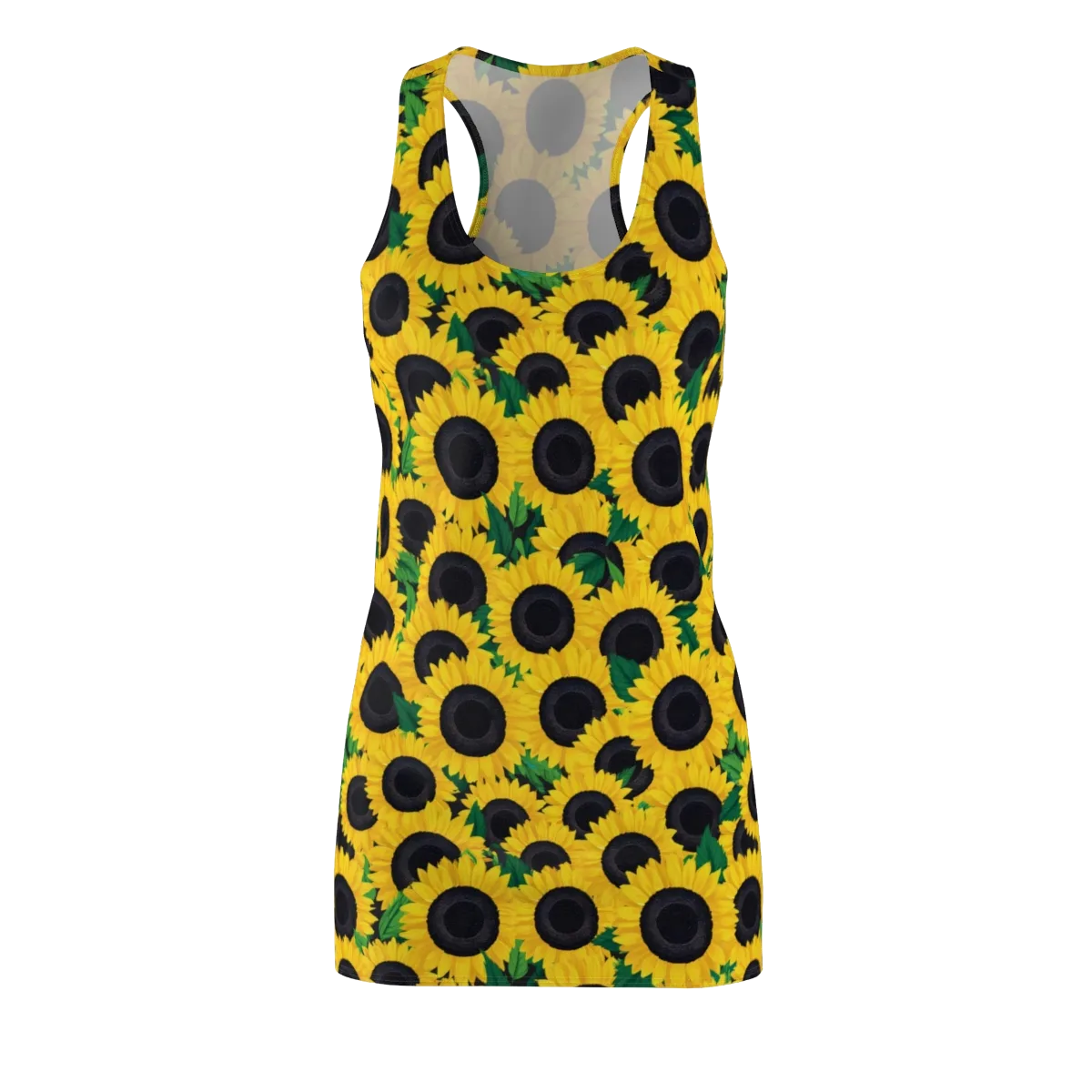 Sunlit Abundance on Racerback Dress — Front