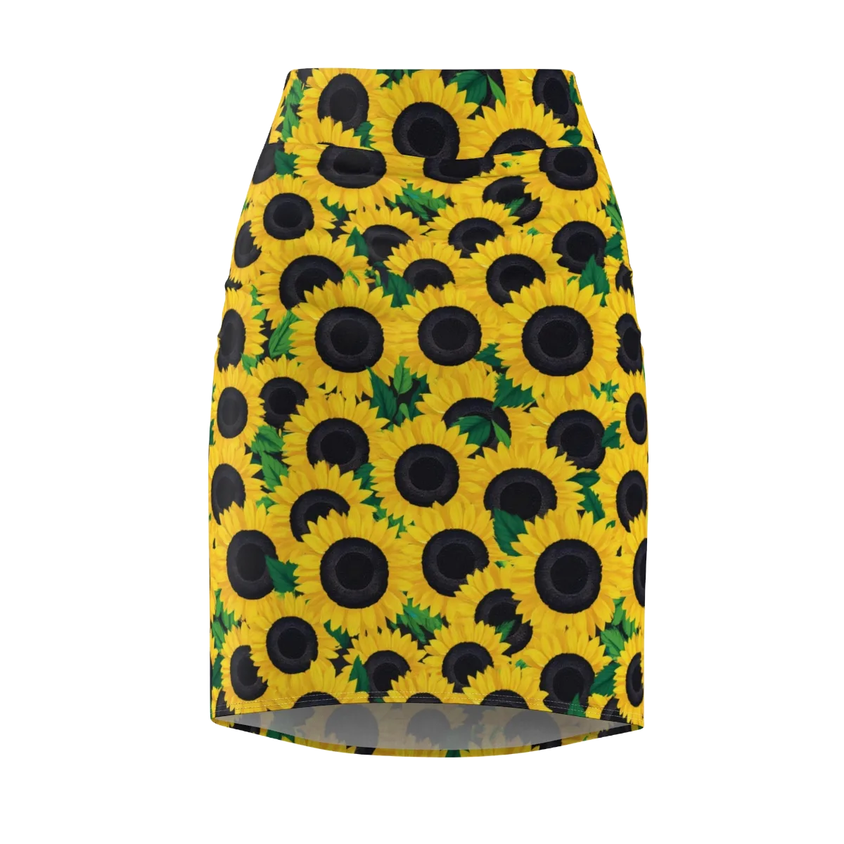 Sunlit Abundance on Pencil Skirt — Front